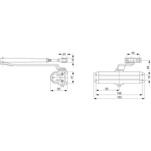 מחזיר דלת הידראולי ASSA ABLOY DC110